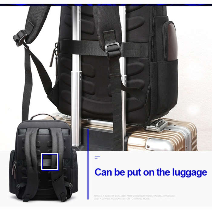 Bopai 751-007291 Business Anti-theft Waterproof Large Capacity Double Shoulder Bag,with USB Charg...