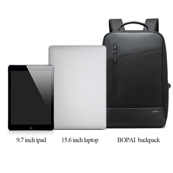 Bopai 851-009911 Business Anti-theft Waterproof Large Capacity Double Shoulder Bag,with USB Charg...