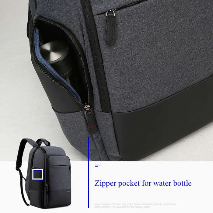 Bopai 851-014518 Business Waterproof Three-layer Large Capacity Double Shoulder Bag,with USB Char...