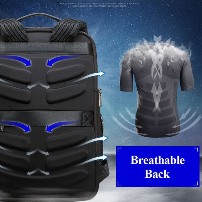 Bopai 61-07311 Large Capacity Anti-theft Waterproof Backpack Laptop Tablet Bag for 15.6 inch and ...