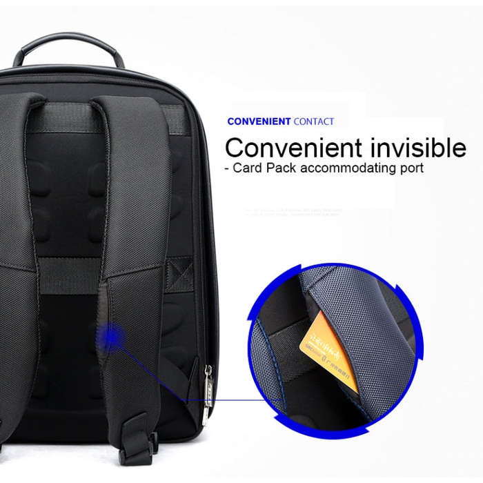 Bopai 751-006431 Business Waterproof Anti-theft Large Capacity Double Shoulder Bag,with USB Charg...