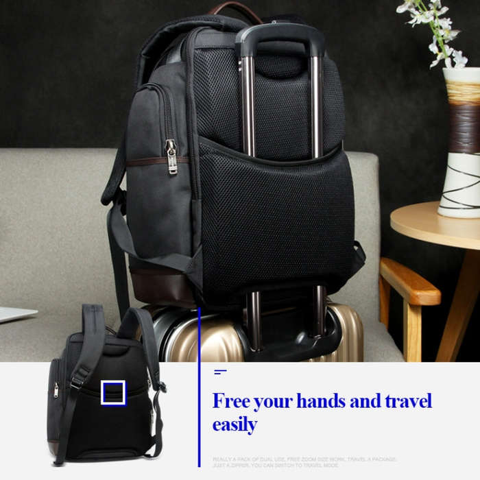 Bopai 11-85301 15.6 inch Large Capacity Multi-layer Zipper Bag Design Breathable Laptop Backpack,...
