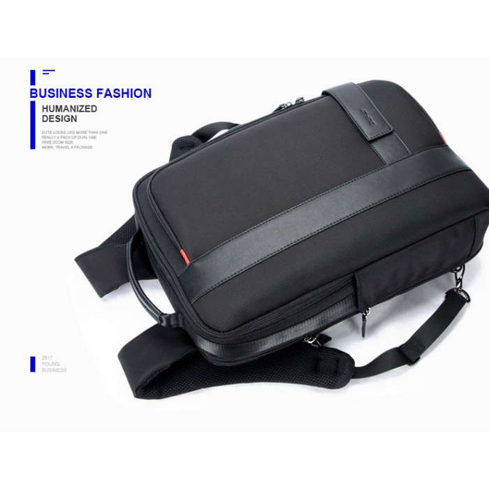 Bopai 751-006561 Large Capacity Business Casual Breathable Laptop Backpack with External USB Inte...