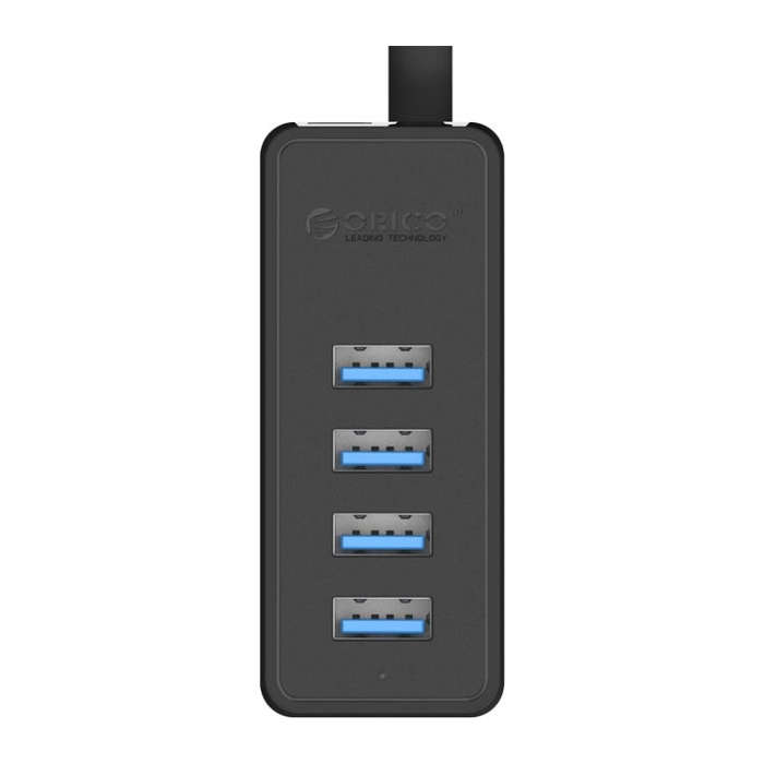 ORICO W5P-U3-100 4-Port USB 3.0 Desktop HUB with 100cm Micro USB Cable Power Supply(Black)