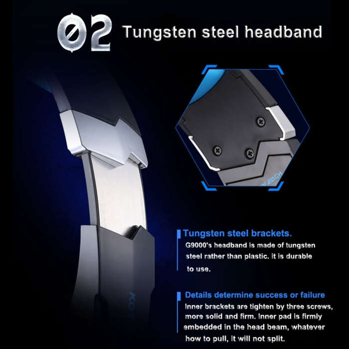 KOTION EACH G9000 3.5mm Game Gaming Headphone Headset Earphone Headband with Microphone LED Light...
