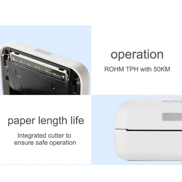 Peripage A6 Portable Inkless Pocket Thermal Bluetooth Printer(Pink)