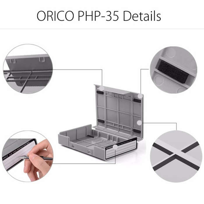 ORICO PHP-35 3.5 inch SATA HDD Case Hard Drive Disk Protect Cover Box(Purple)
