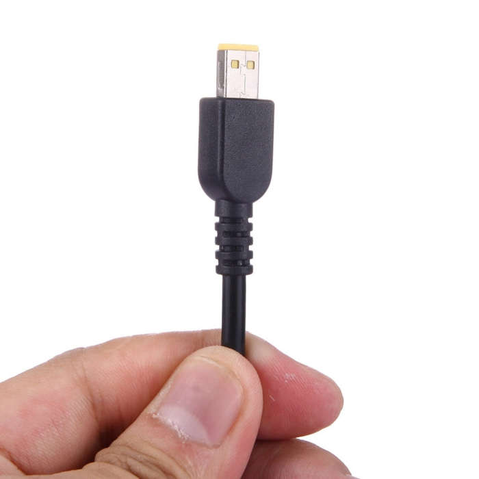 7.9x5.5mm Female to Lenovo Small Square Male Power Adapter Cable for Lenovo Laptop Notebook, Leng...