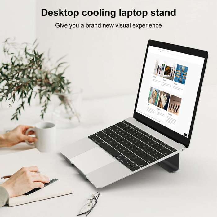Aluminum Cooling Stand for Laptop, Suitable for Mac Air, Mac Pro,  iPad, and Other 11-17 inch Lap...