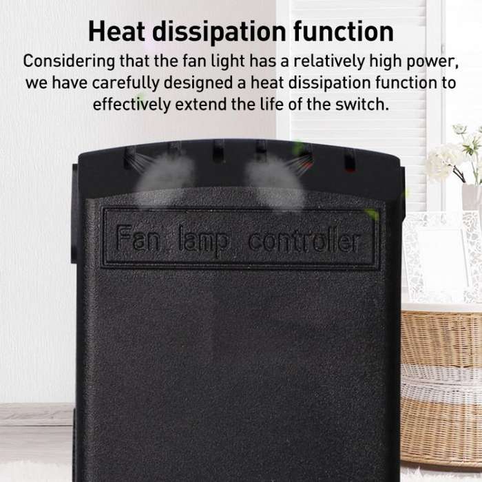 Universal Ceiling Fan Lamp Remote Control Kit 85-265V Timing Wireless Control Switch Adjusted Win...