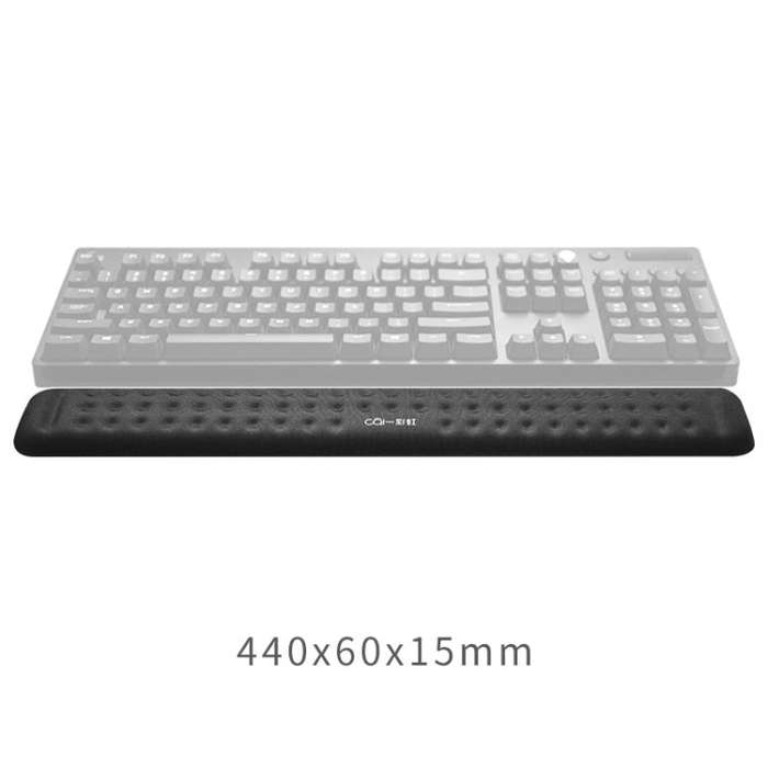 Mechanical Keyboard Wrist Rest Memory Foam Mouse Pad, Size : L (Black)