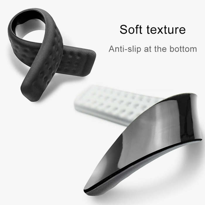 Mechanical Keyboard Wrist Rest Memory Foam Mouse Pad, Size : L (Black)