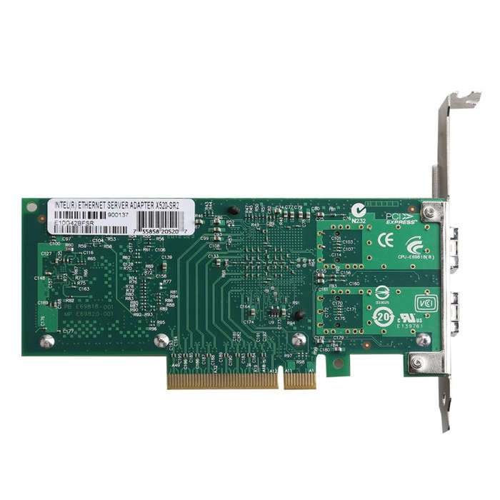 XXA037 Intel 82599 Dual SFP Port  PCI Express FCoE PCIe x8 10 Gigabit Ethernet Network Optical LA...