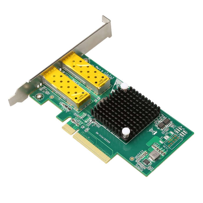 XXA037 Intel 82599 Dual SFP Port  PCI Express FCoE PCIe x8 10 Gigabit Ethernet Network Optical LA...