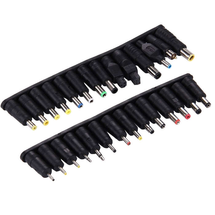 5.5x2.1mm Female to Multiple Male Interfaces 28 in 1 Power Adapters Set for IBM / HP / Sony / Len...