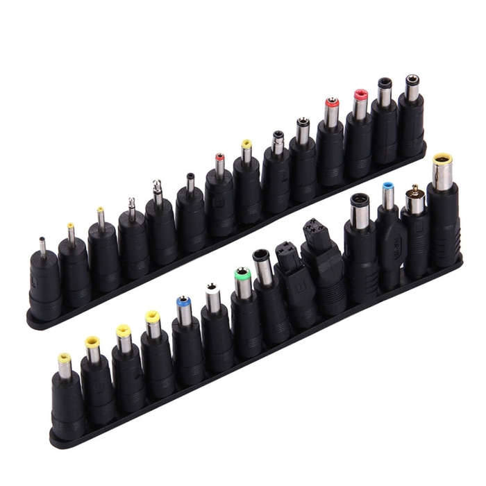 5.5x2.1mm Female to Multiple Male Interfaces 28 in 1 Power Adapters Set for IBM / HP / Sony / Len...