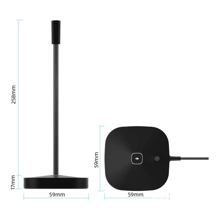 Yanmai G22 USB Desktop Computer Microphone (Black)