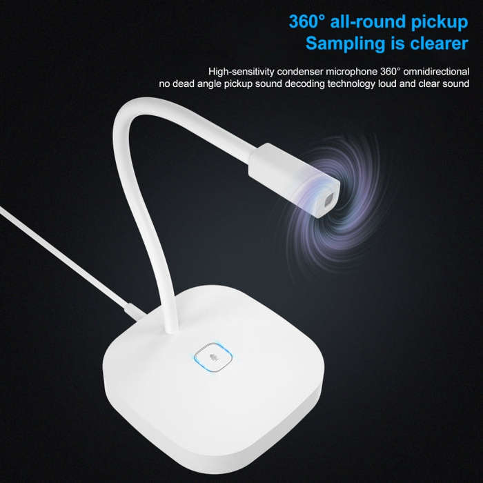 Yanmai G22 USB Desktop Computer Microphone (White)