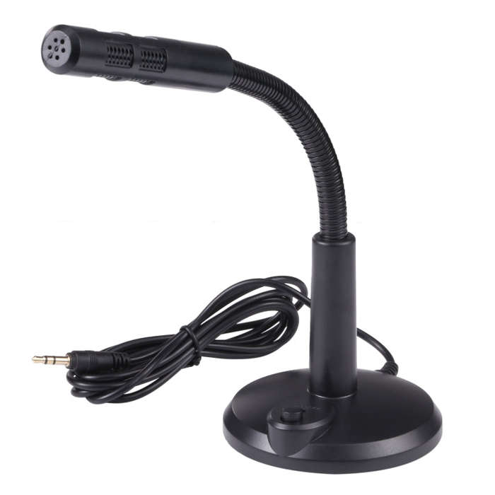 M-309 3.5mm Plug Drive-free Computer Microphone(Black)