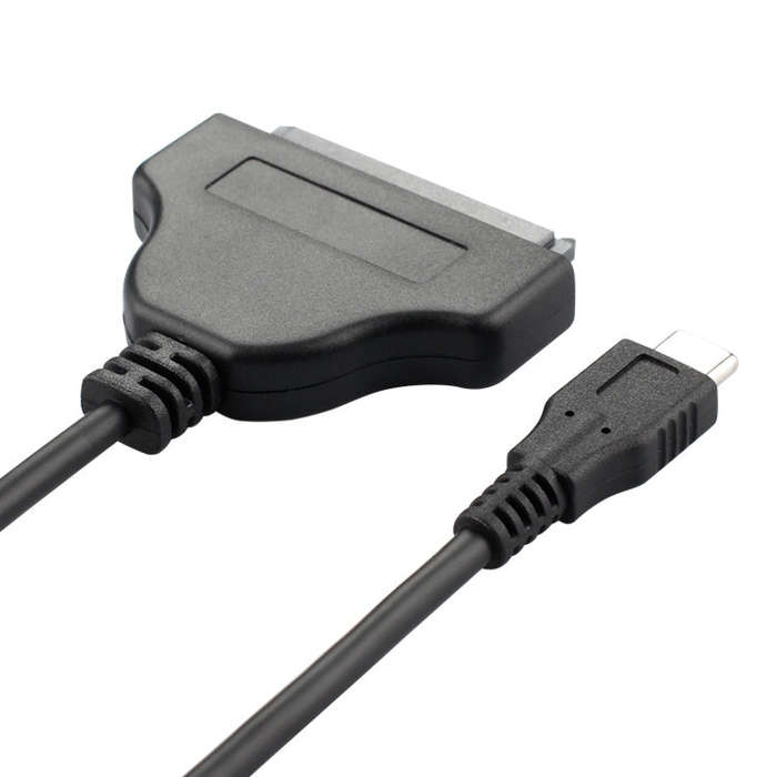 USB Type-C / USB-C to SATA 2 7+15 Easy Drive Cable, Length: 20cm