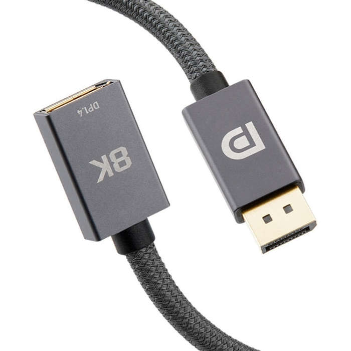 Mini DP1.4 8K 60Hz Male to Female DisplayPort Cable
