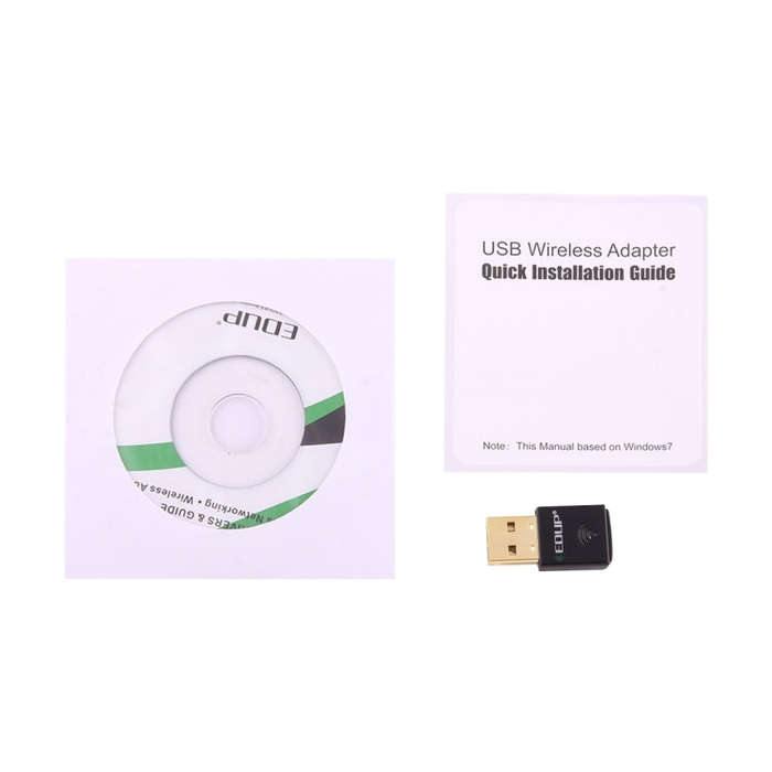 EDUP EP-AC1619 Mini Wireless USB 600Mbps 2.4G / 5.8Ghz 150M+433M Dual Band WiFi Network Card for ...