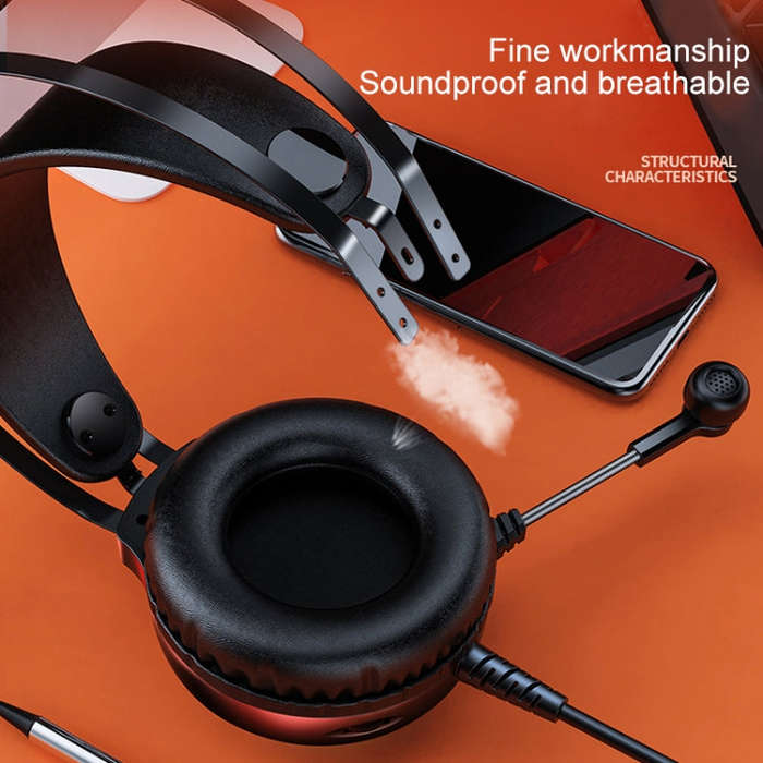 YINDIAO Q4 Head-mounted Wired Gaming Headset with Microphone, Version: Dual 3.5mm + USB(Black)