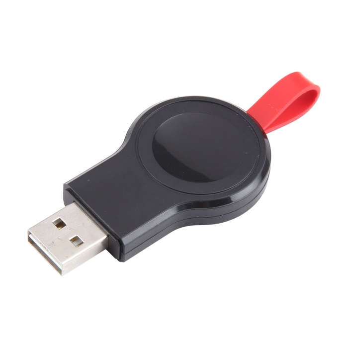 For Apple Watch Series 2W USB Port Portable Magnetic Charger (Black)