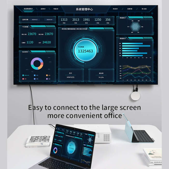 G104 4K Smart Same Screen Device 2.4G / 5G Wireless Display Dongle Adapter