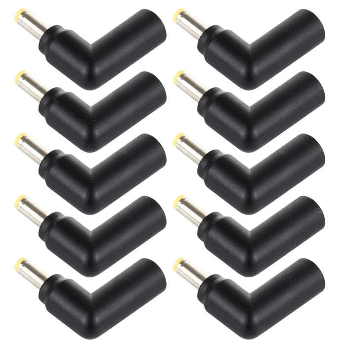 10 PCS 4.5 x 3.0mm Female to 4.0 x 1.7mm Male Plug Elbow Adapter Connector
