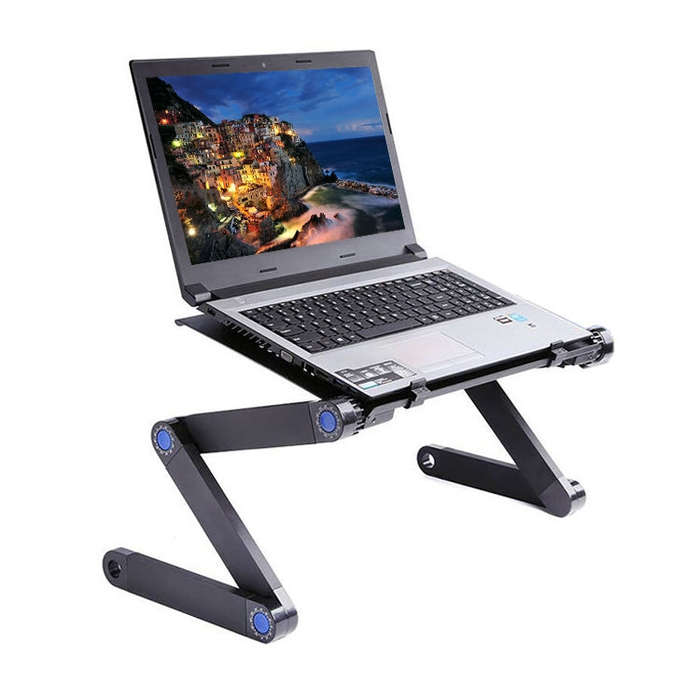 Portable 360 Degree Adjustable Foldable Aluminium Alloy Desk Stand for Laptop / Notebook, without...