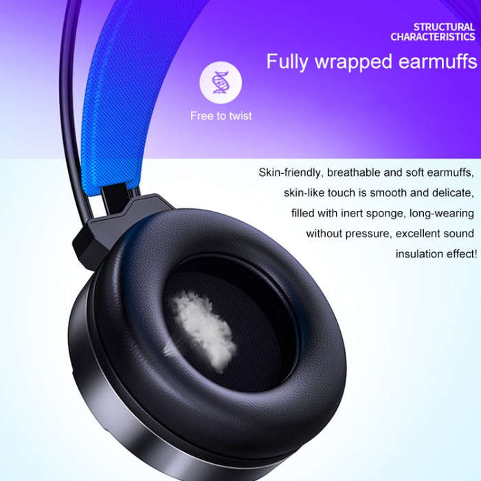 YINDIAO Q3 USB Wired E-sports Gaming Headset with Mic & RGB Light, Cable Length: 1.67m (White)