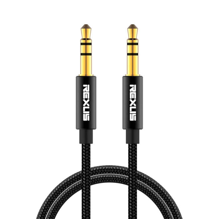 REXLIS 3629 3.5mm Male to Male Car Stereo Gold-plated Jack AUX Audio Cable for 3.5mm AUX Standard...