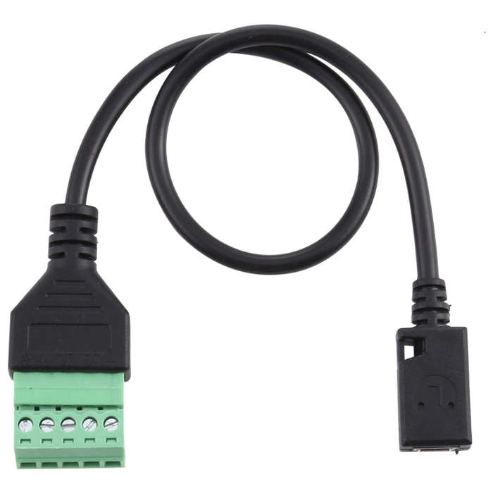 Mini 5 Pin Female to 5 Pin Pluggable Terminals Solder-free USB Connector Solderless Connection Ad...