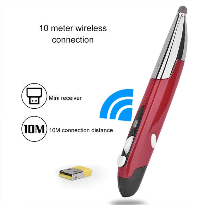 PR-06S 4-keys Smart Wireless Optical Mouse with Stylus Pen Function, Support Voice Operation / Tr...