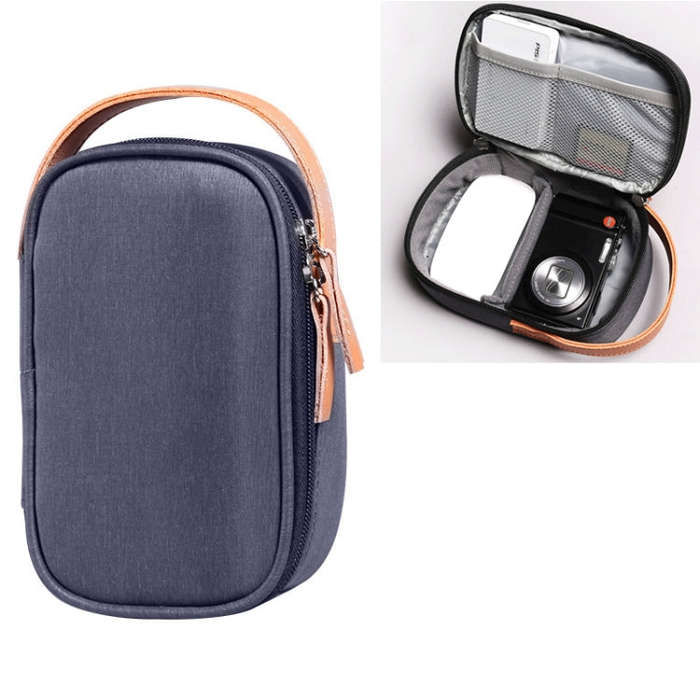 Multi-function Headphone Charger Data Cable Storage Bag, Ultra Fiber Portable Power Pack, Size: S...