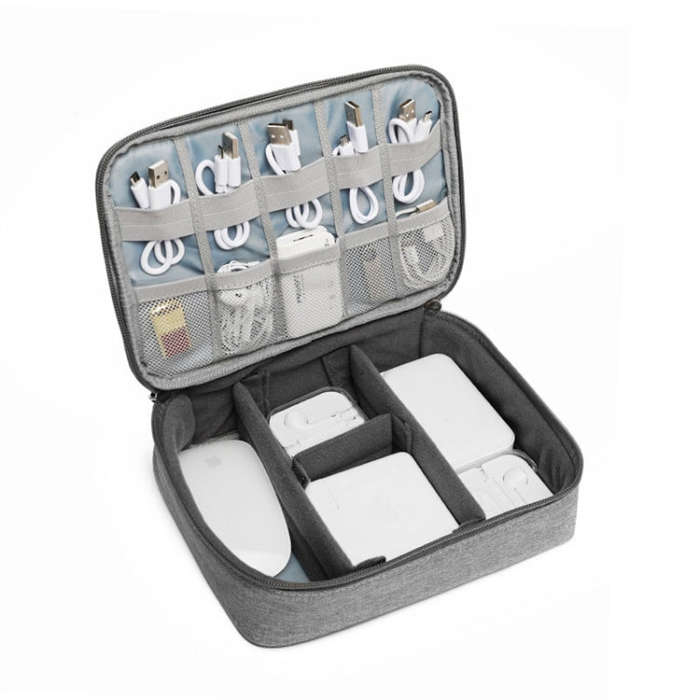 Multi-function Headphone Charger Data Cable Storage Bag, Single Layer Storage Bag, Size: 23x16x7c...