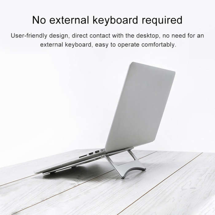 Aluminum Alloy Cooling Holder Desktop Portable Simple Laptop Bracket, Two-stage Support, Size: 21...