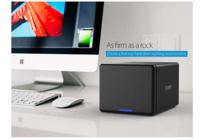 ORICO NS500-RC3 5-bay USB-C / Type-C 3.1 to SATA External Hard Disk Box Storage Case Hard Drive D...