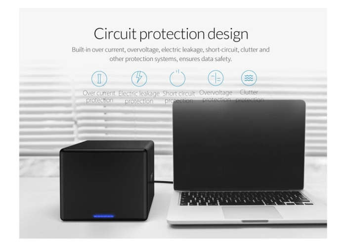 ORICO NS500-RC3 5-bay USB-C / Type-C 3.1 to SATA External Hard Disk Box Storage Case Hard Drive D...