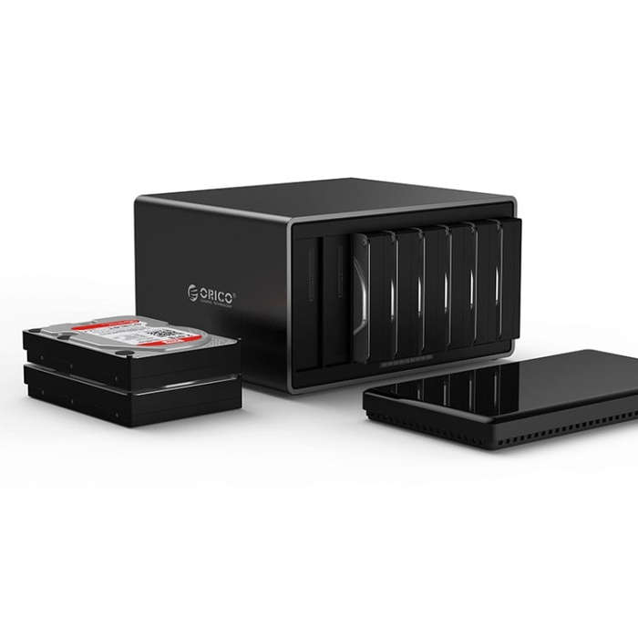 ORICO NS800-C3 8-bay USB-C / Type-C 3.1  to SATA External Hard Disk Box Storage Case Hard Drive D...
