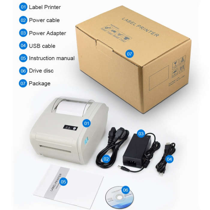 POS-9210 110mm USB +  Bluetooth POS Receipt Thermal Printer Express Delivery Barcode Label Printe...