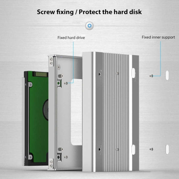 Blueendless U23Q SATA 2.5 inch Micro B Interface HDD Enclosure with USB-C / Type-C to USB-C / Typ...
