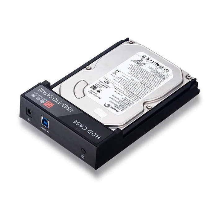 RSH-319 SATA 2.5 / 3.5 inch USB 3.0 Interface Horizontal Type HDD Enclosure, The Maximum Support ...