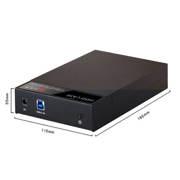 RSH-319 SATA 2.5 / 3.5 inch USB 3.0 Interface Horizontal Type HDD Enclosure, The Maximum Support ...
