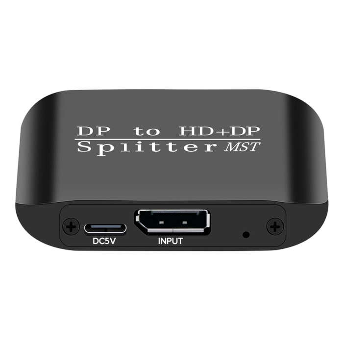 NK-W60 DP DisplayPort To HDMI, DP DisplayPort Splitter MST / SST Monitor Switcher (Black)