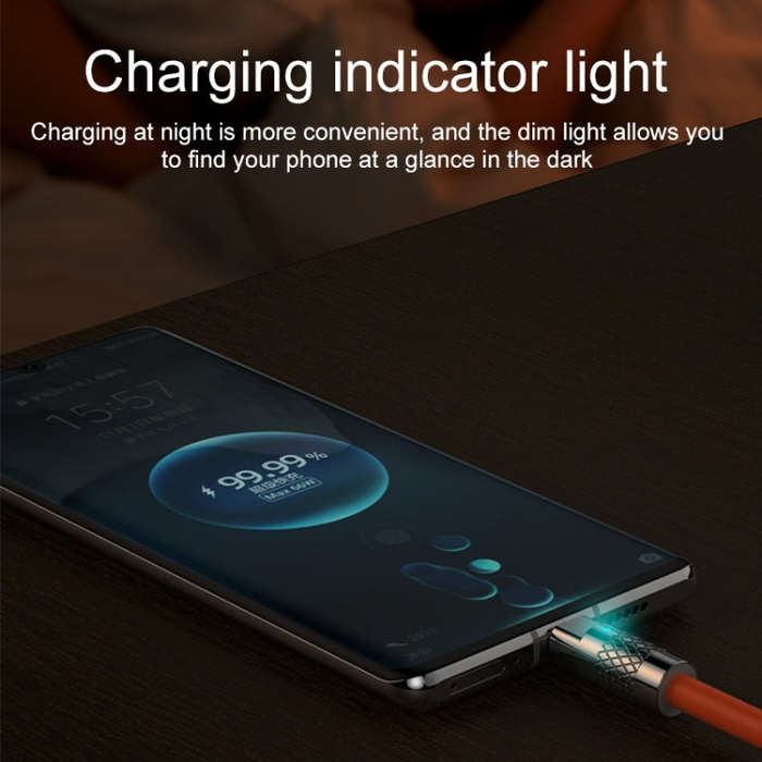 Mech Series 6A 120W USB to USB-C / Type-C Metal Plug Silicone Fast Charging Data Cable, Length: 1...
