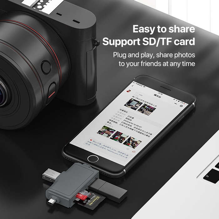 7 In 1 USB 3.0 Card Reader (Black)