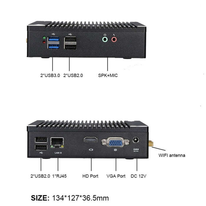 K620D Windows (Not Include XP) & Linux Mini PC, Intel Celeron N2840 Dual Core 4 Threads, up to 2....