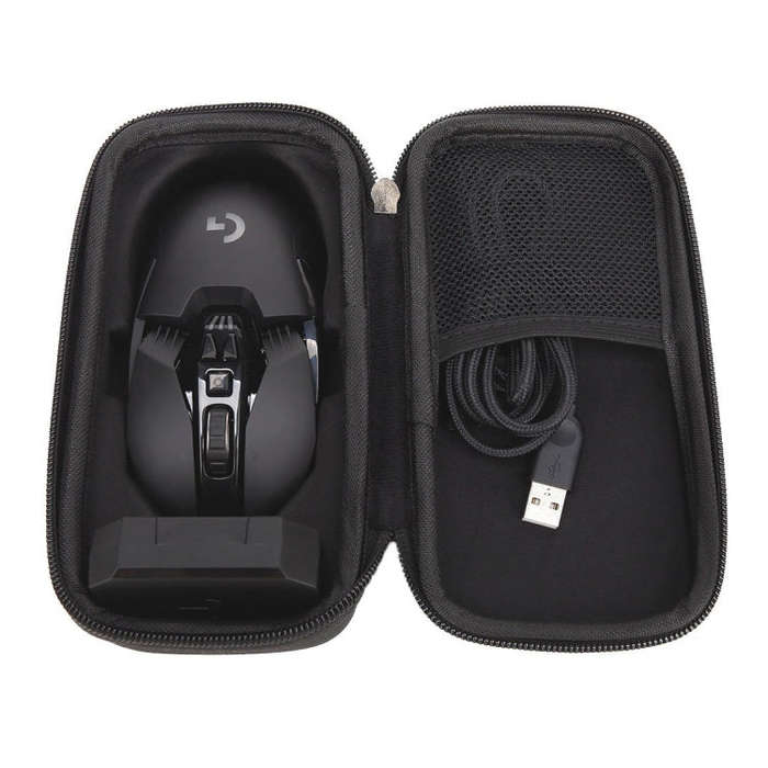 EVA Mouse Storage Bag Multi-function Digital Storage Bag for Logitech G903 / G900 Mouse(Black)